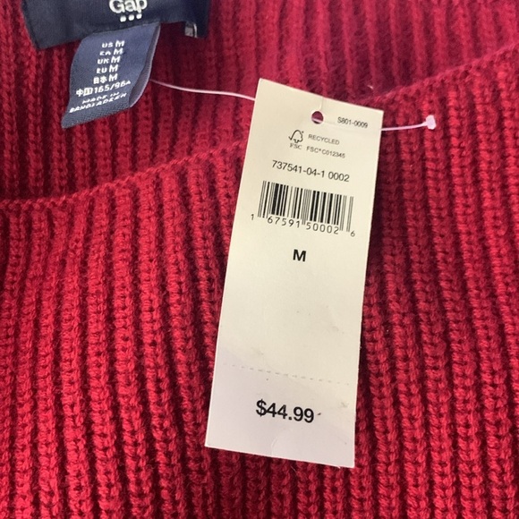 Gap Factory Red and Blue Striped Boatneck Sweater- NWT - Picture 13 of 14